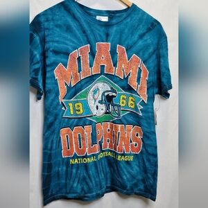Miami Dolphins tie dye shirt short sleeve '47 Brand tee T Shirt throwbac…